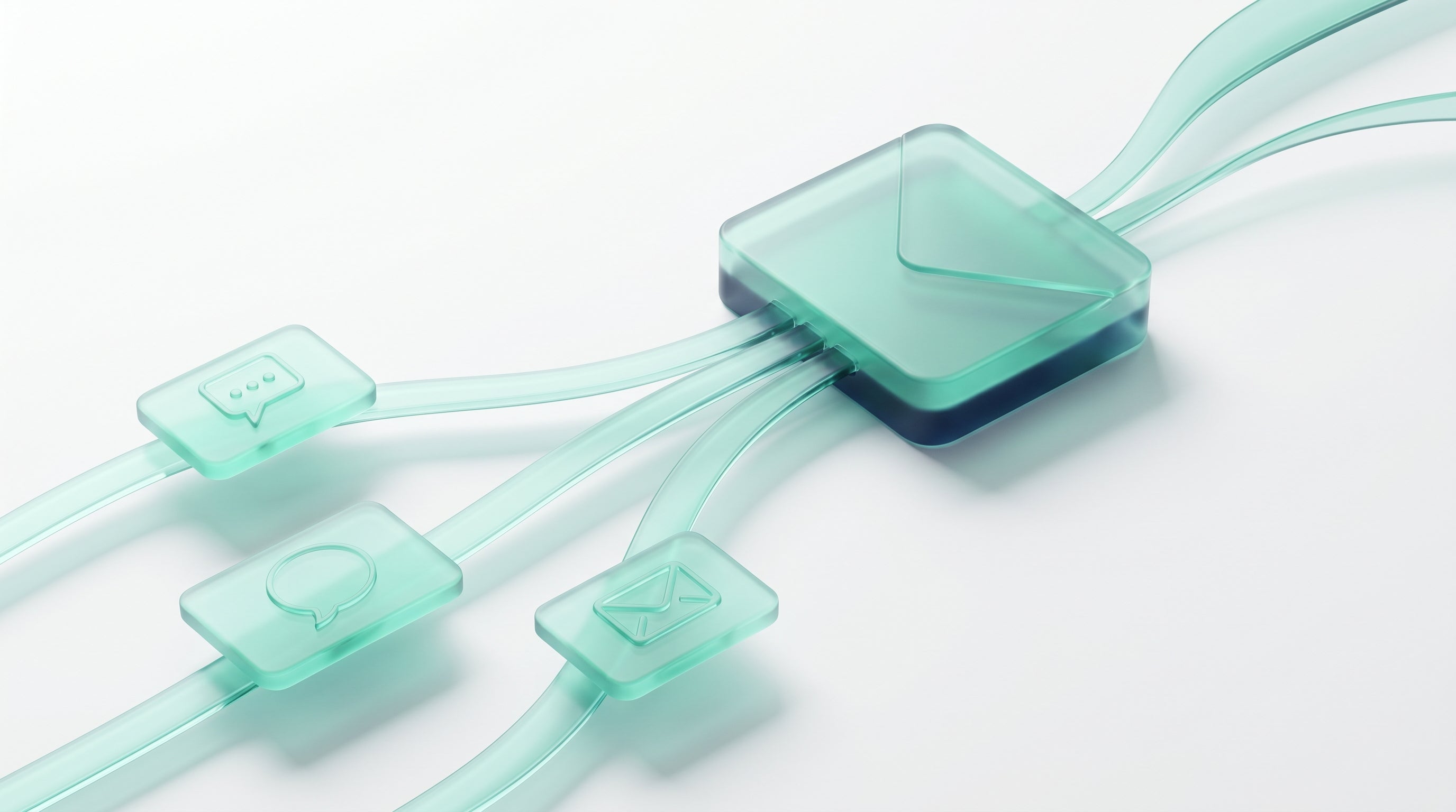 Many customer channels converging into one unified inbox